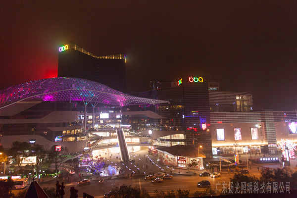 湖南步步高商業(yè)綜合體夜景照明